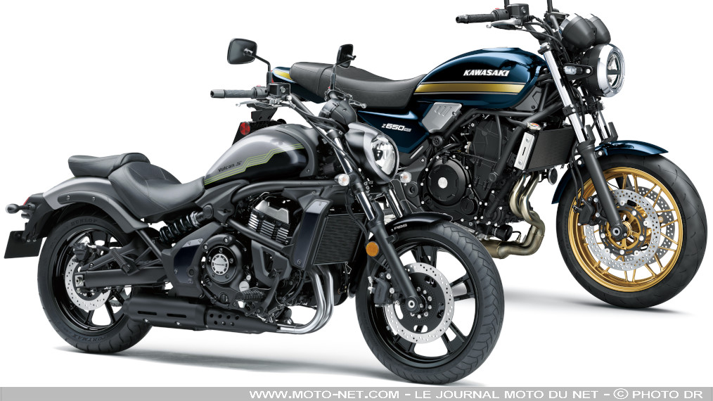Nouvelles peintures pour les frangines Kawasaki Z650RS et Vulcan S 2026
