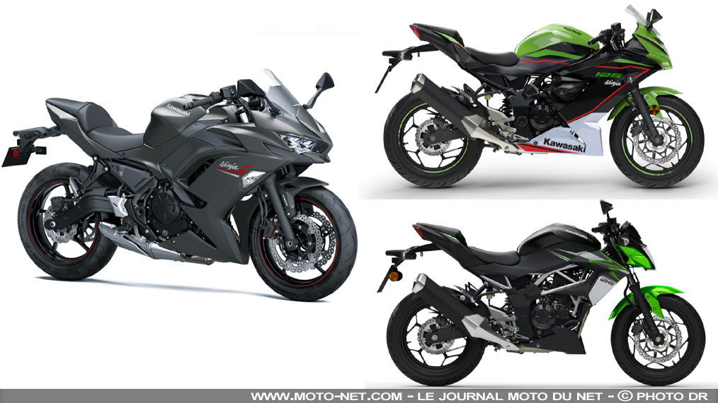 Nouveaux coloris Kawasaki Ninja 650, Z125 et Ninja 125