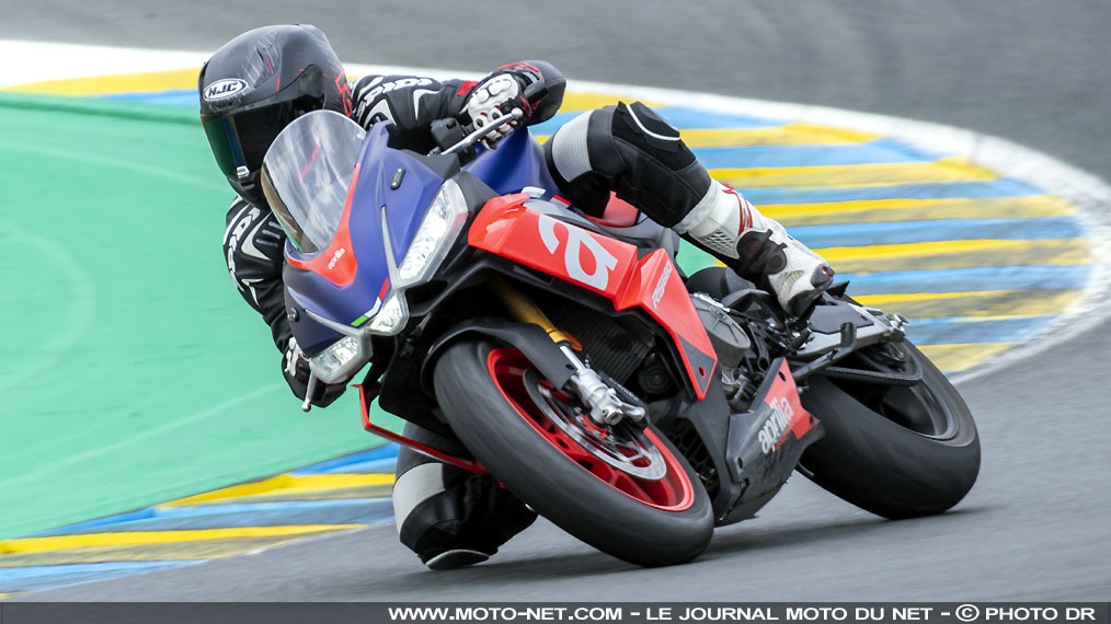 Contact avec une RS660 coursifiée par Aprilia France