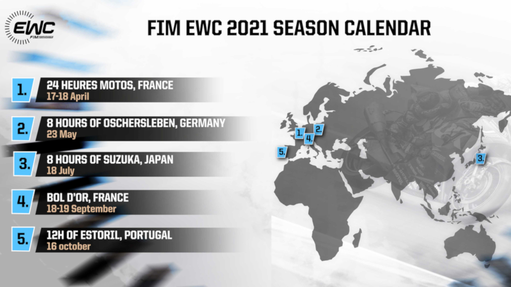 Dates du championnat du monde d'endurance EWC 2021