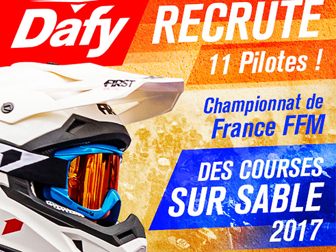 Dafy Moto sponsorise 11 pilotes de courses sur sable 