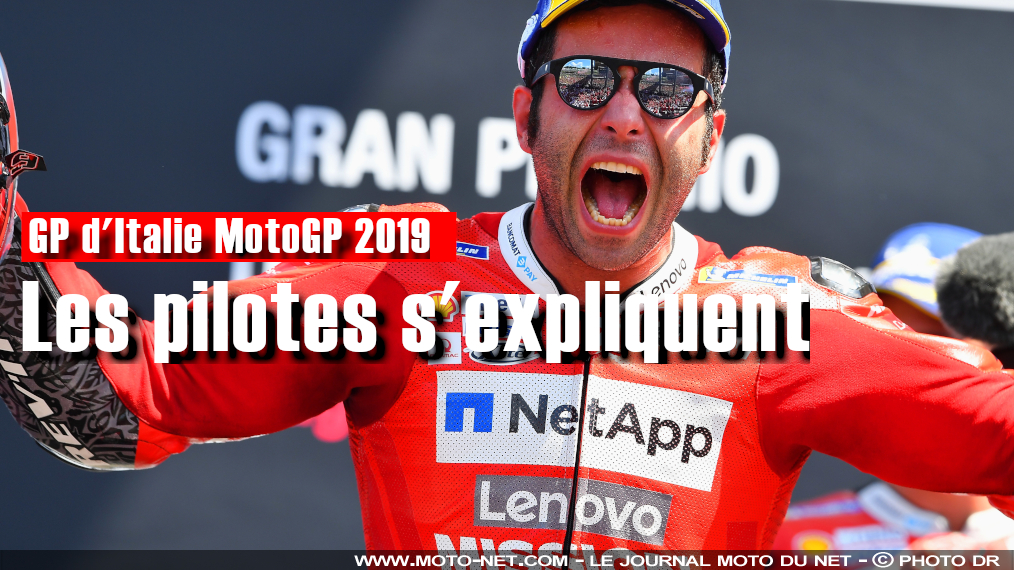 Explications des pilotes après le GP d'Italie MotoGP 2019