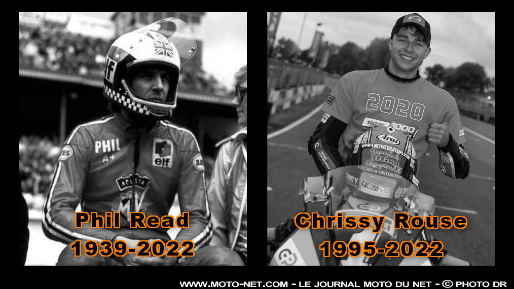 Le champion de moto Phil Read et l’espoir Chrissy Rouse nous ont quitté 