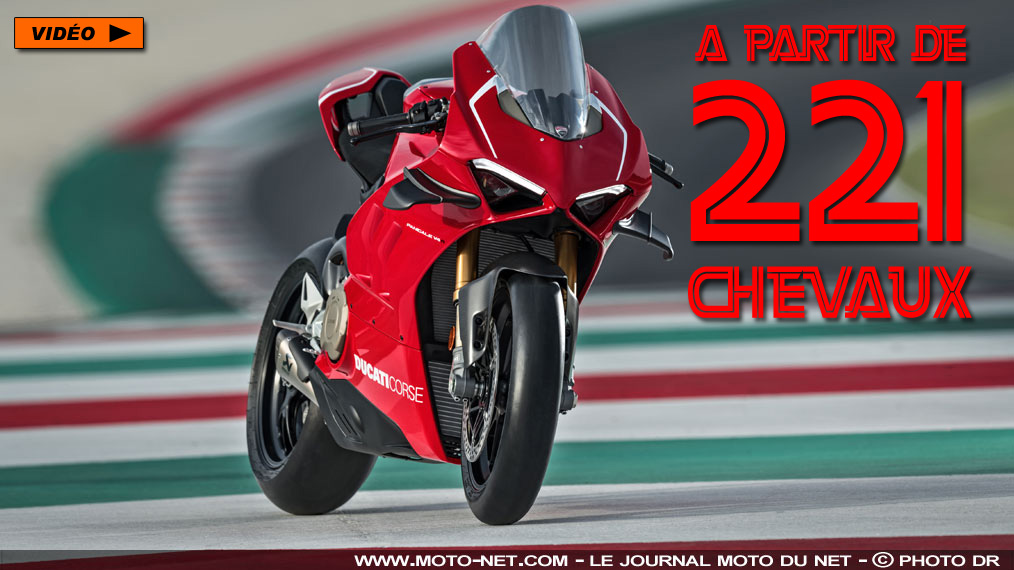 221 ch pour la nouvelle Ducati Panigale V4R 2019 !