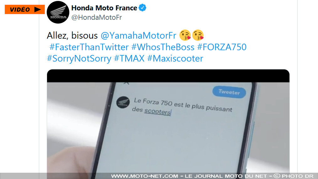 Coup de pub Forza 750 : Honda chambre Yamaha et son best-seller Tmax 560