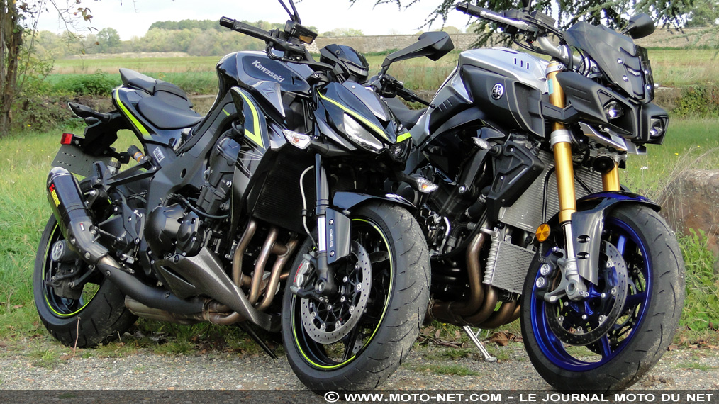 Duel Yamaha MT-10 SP Vs Kawasaki Z1000R : monstrueuses !