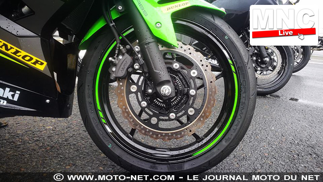Essai du nouveau pneu moto Dunlop SportSmart TT : premières sensations sous la pluie...