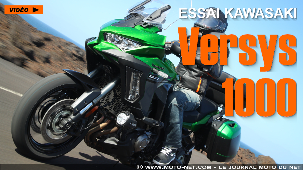 Essai vidéo de la nouvelle Kawasaki Versys 1000 2019
