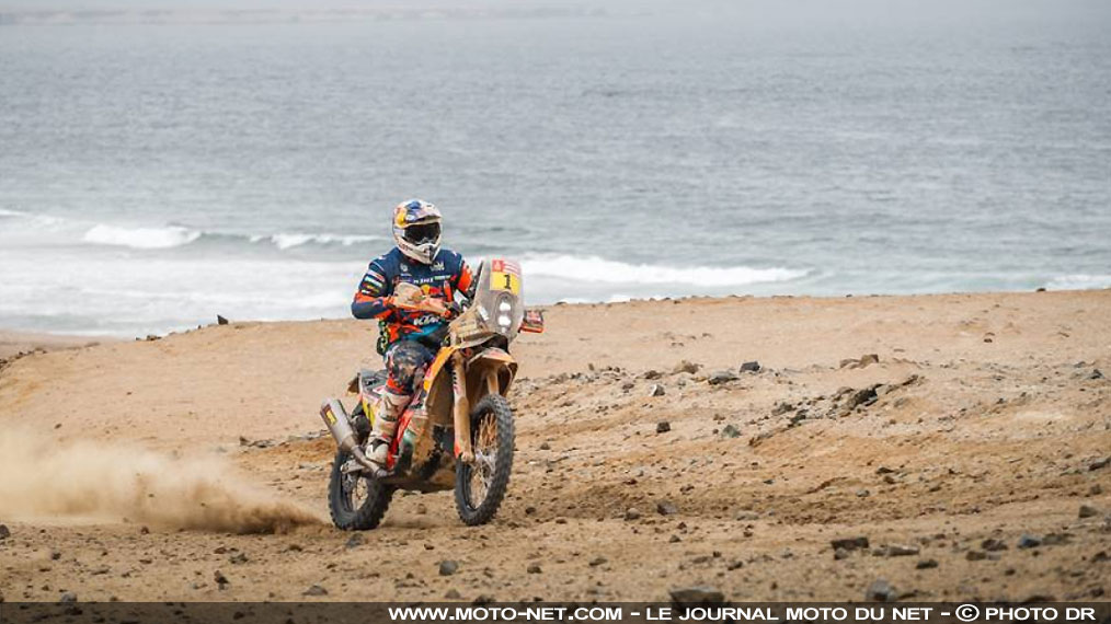 Dakar moto étape 8 : Price (KTM) impressionne, Brabec (Honda) abandonne...