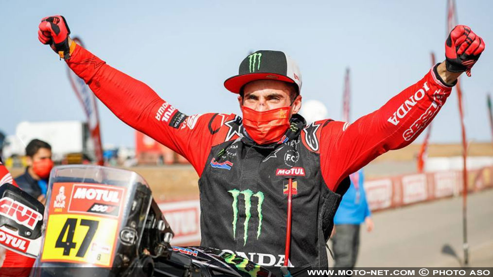 Kevin Benavides maintient Honda au sommet du Dakar moto 2021