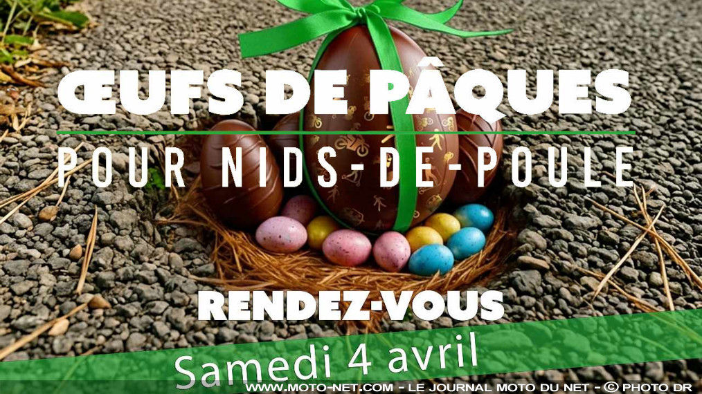 Chasse aux nids-de-poule ouverte ce week-end de Pâques !

La Fédération Française des Motards en Colère passe la 6 ! La 6ème édition de son opération ''Oeufs de Pâques pour nids-de-poule'', qui doit continuer d'alerter les autorités sur l'état parfois déplorable des routes et rues de l'Hexagone… et qui mériterait l'instauration de contrôles techniques ?
