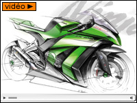 La nouvelle Kawasaki ZX-10R 2011 se dévoile... en dessin !