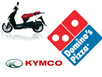 Kymco et Domino's Pizza font gagner un scooter