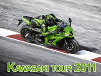 Les nouveautés Kawasaki 2011 à l'essai sur le circuit Carole