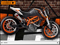 Nouvelle vidéo de la KTM Duke 125 2011