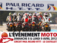 L'Événement moto 2012 les 8 et 9 avril au Castellet