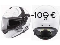 Casque moto : 100 euros offerts sur le Schuberth C3