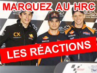 Marquez au HRC : Les réactions des pilotes Moto GP