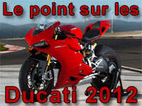 Toutes les infos et les tarifs des nouveautés moto Ducati 2012