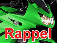 Rappel : Kawasaki rappelle la Ninja 250R
