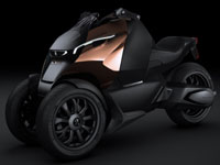 Onyx, le nouveau concept de scooter Peugeot à 3-roues