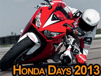 Roulage sur circuit : dates et tarifs des Honda Days 2013