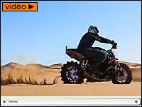 Vidéo moto : Julien Welsch et sa Triumph dans les dunes