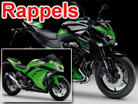 Kawasaki rappelle ses Z800, Z800 e et Ninja 300 ABS