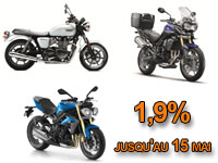 Bons plans moto : crédits à 1,9% chez Triumph