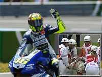 Moto GP Italie Essais FP2 : Marquez chute, Rossi revit
