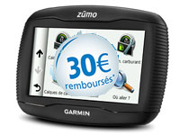  30 € remboursés sur le GPS Garmin Zumo 390 LM