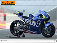 Les essais de la nouvelle Moto GP Suzuki en vidéo