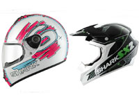 Casques moto Shark S600 et SX2 pour enfants