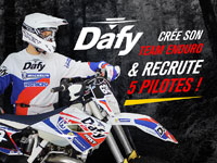 Dafy Moto lance son propre team en championnat de France d'Enduro