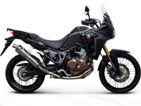  L'Africa Twin gagne 4 ch avec la ligne d'échappement Termignoni