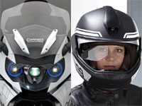 BMW prépare un éclairage laser pour moto et un casque affichage tête haute