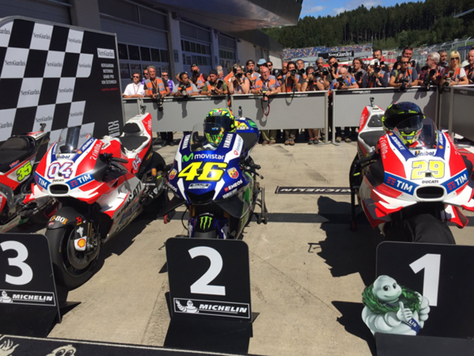 GP d'Autriche - Qualifs : Iannone en pole, Rossi en embuscade