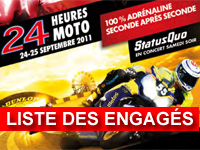 Endurance moto : 62 équipes aux 24H Moto du Mans 2011