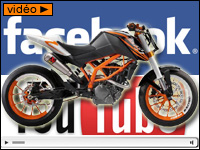 La prochaine KTM 125 sur Facebook et YouTube