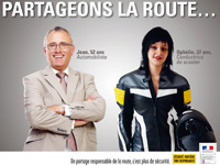 Nouvelle campagne d'affichage pour le partage de la route