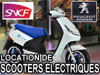 Des scooters électriques Peugeot en gare Montparnasse