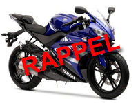 Campagne de rappel Yamaha YZF-R125