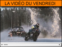 Vidéo moto du vendredi : Suzuki vs Polaris sur glace
