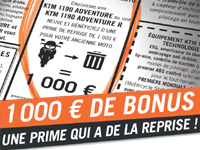 Prime de 1000 € pour l'achat d'une KTM 1190 Adventure 2014