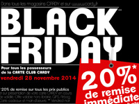 Cardy célèbre le Black Friday avec 20% de remise immédiate