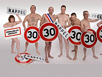 11 élus entièrement nus pour la sécurité routière !