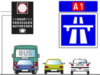 La FFMC contre la voie réservée aux bus et taxis sur l'autoroute A1
