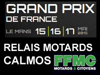 Liste des Relais Motards Calmos pour le GP de France moto au Mans