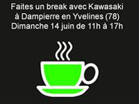 Kawasaki vous paye un café à Dampierre-en-Yvelines, au pied des 17 tournants