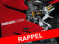 Ducati rappelle ses 1199 Panigale pour un problème d'amortisseur